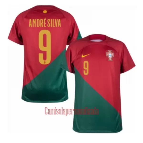 Camisolas Portugal Andre Silva 9 Equipamento Principal Mundial 2022