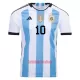 Camisolas Argentina 3 Star Lionel Messi 10 Equipamento Principal Mundial 2022