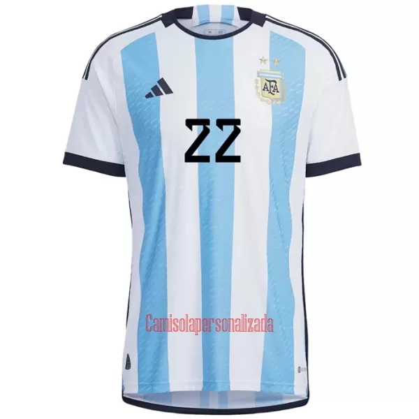 Camisolas Argentina L. MARTINEZ 22 Equipamento Principal Mundial 2022