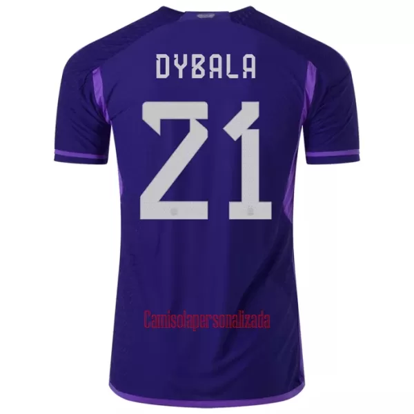 Camisolas Argentina Paulo Dybala 21 Equipamento Alternativo Mundial 2022