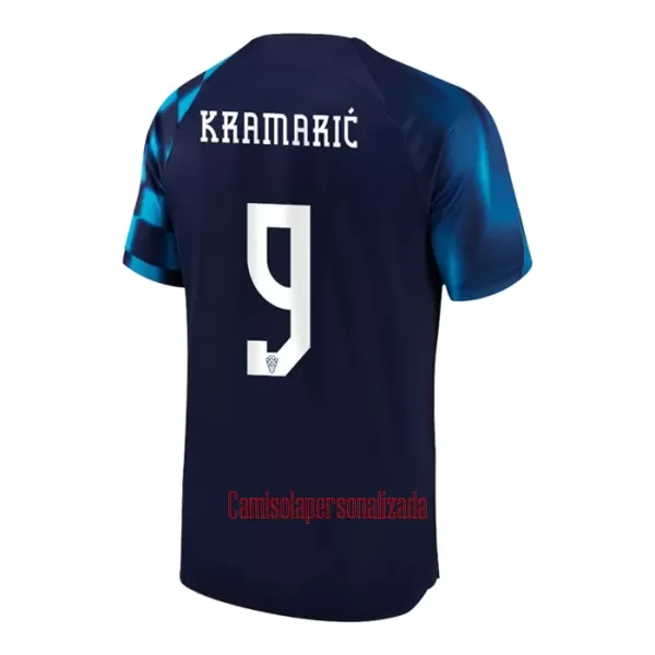 Camisolas Croácia KRAMARIC 9 Equipamento Alternativo Mundial 2022