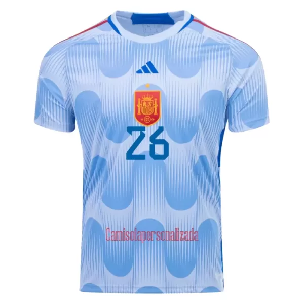 Camisolas Espanha PEDRI 26 Equipamento Alternativo Mundial 2022