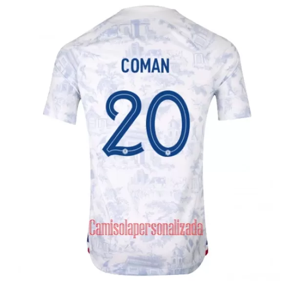 Camisolas França Kingsley Coman 20 Equipamento Alternativo Mundial 2022