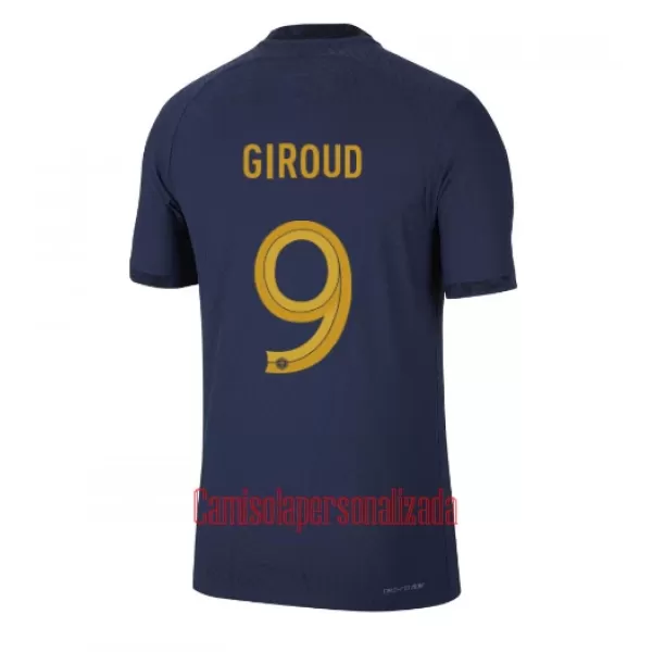 Camisolas França Olivier Giroud 9 Equipamento Principal Mundial 2022