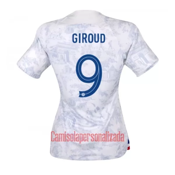 Camisolas França Olivier Giroud 9 Mulher Equipamento Alternativo Mundial 2022