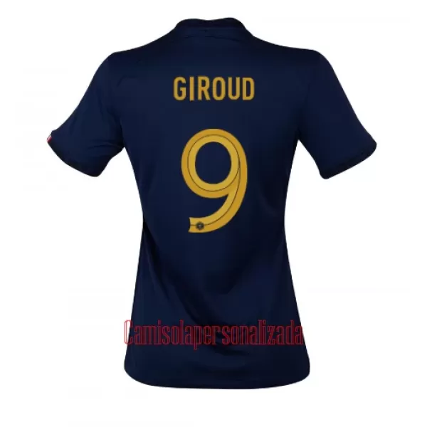 Camisolas França Olivier Giroud 9 Mulher Equipamento Principal Mundial 2022