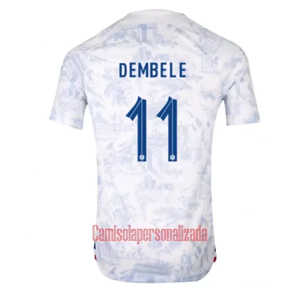 Camisolas França Ousmane Dembélé 11 Equipamento Alternativo Mundial 2022