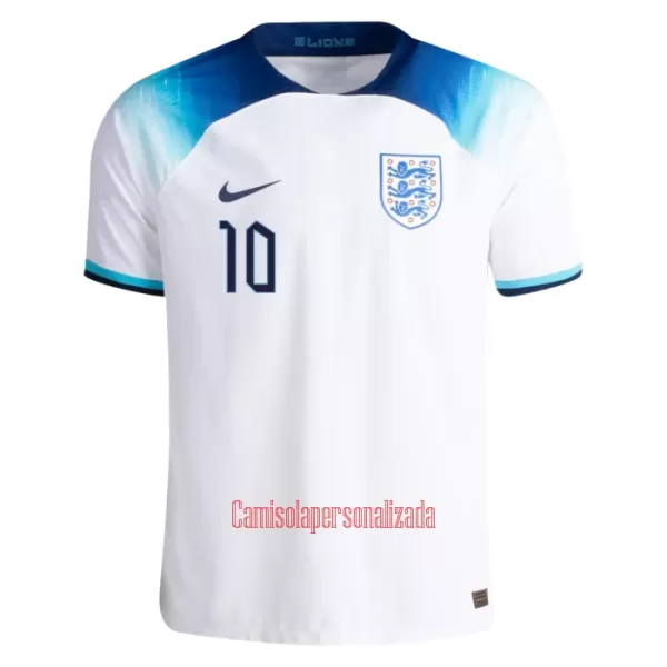 Camisolas Inglaterra Raheem Sterling 10 Equipamento Principal Mundial 2022