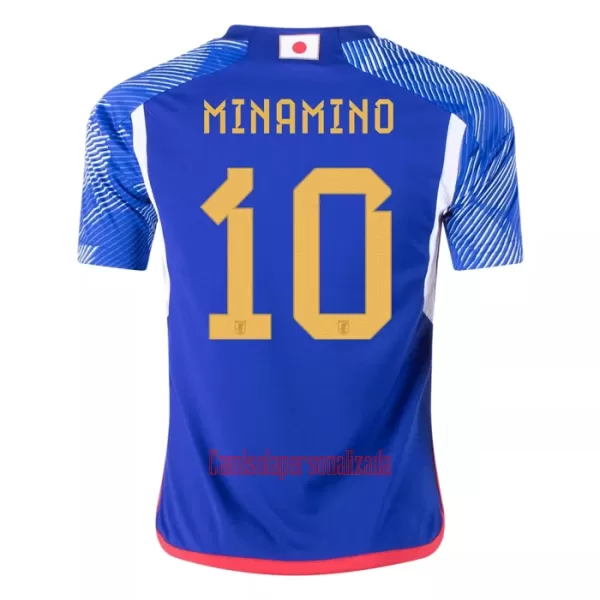 Camisolas Japão MINAMINO 10 Equipamento Principal Mundial 2022