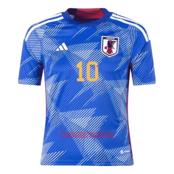 Camisolas Japão MINAMINO 10 Equipamento Principal Mundial 2022