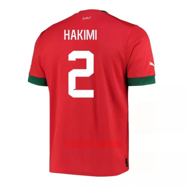 Camisolas Marrocos Achraf Hakimi 2 Equipamento Principal Mundial 2022