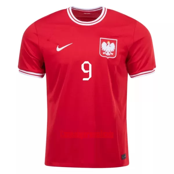 Camisolas Polônia Robert Lewandowski 9 Equipamento Alternativo Mundial 2022