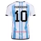 Camisolas Argentina 3 Star MARADONA 10 Equipamento Principal Mundial 2022