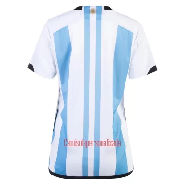 Camisolas Argentina 3 Star Mulher Equipamento Principal Mundial 2022