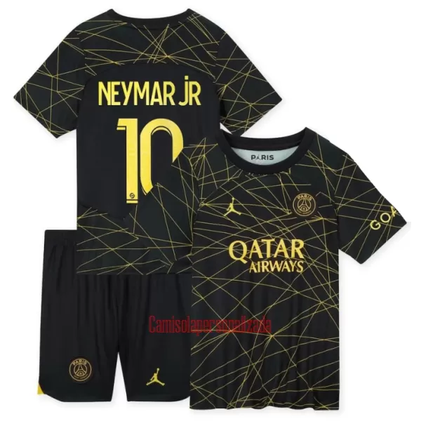 Camisolas Paris Saint-Germain NEYMAR JR 10 Criança Equipamento 4ª Jordan 22/23