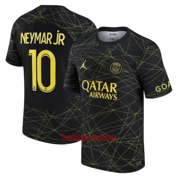 Camisolas Paris Saint-Germain NEYMAR JR 10 Equipamento 4ª Jordan 22/23