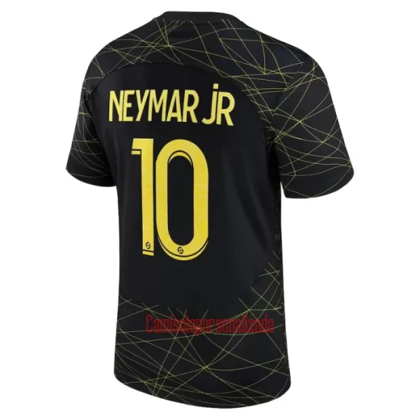 Camisolas Paris Saint-Germain NEYMAR JR 10 Equipamento 4ª Jordan 22/23