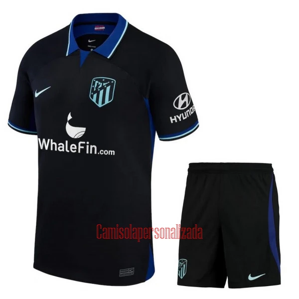 Camisolas Atlético Madrid Criança Equipamento Alternativo 22/23