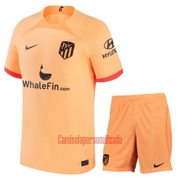 Camisolas Atlético Madrid Criança Equipamento Terceiro 22/23