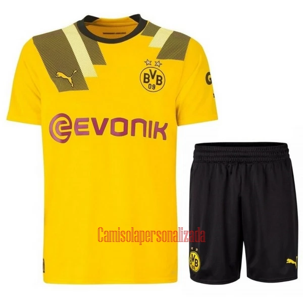 Camisolas Borussia Dortmund Criança Equipamento Terceiro 22/23