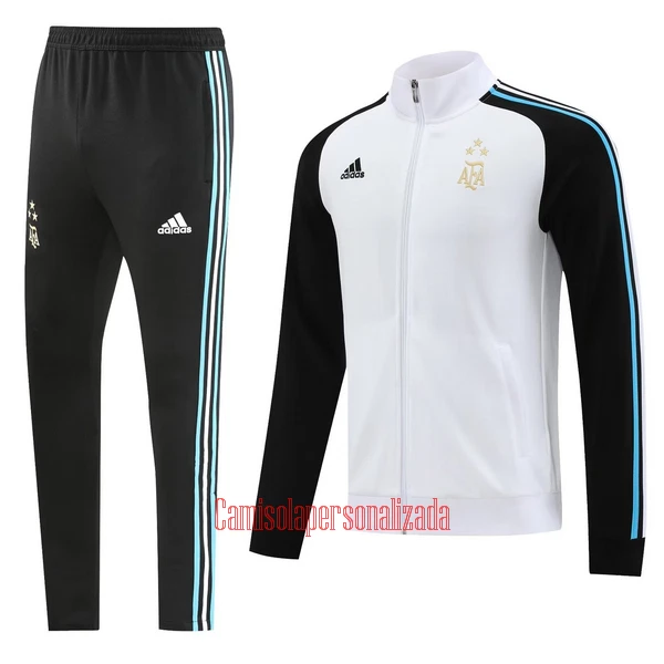 Argentina Casaco de Treino Conjunto 22/23 Branco Preto