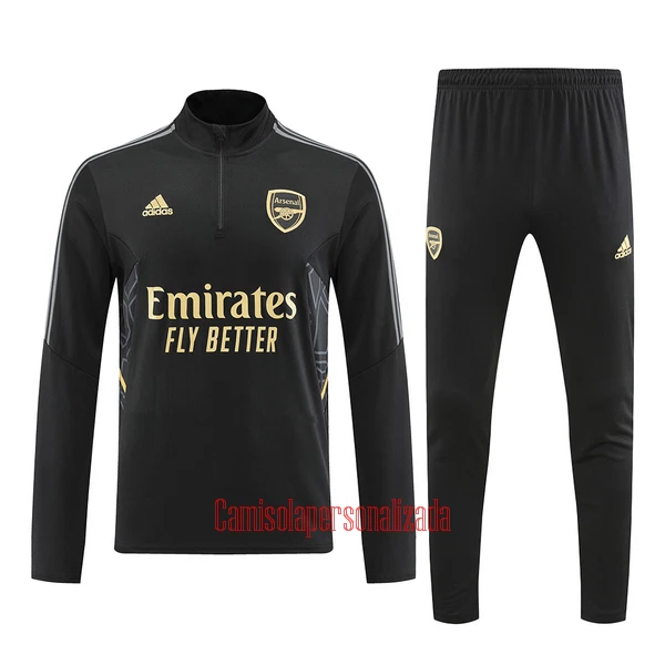 Arsenal Conjunto de Moletom de Treino 22/23 Preto