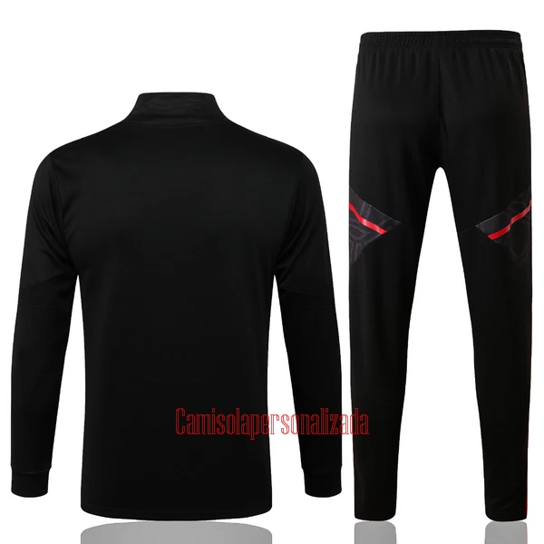 Bayern de Munique Casaco de Treino Conjunto 22/23 Preto-Vermelho