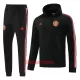 Manchester United Casaco Capuz Treino 22/23 Preto