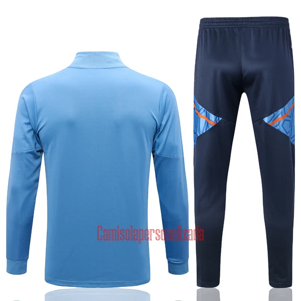 Manchester United Casaco de Treino Conjunto 22/23 Azul Claro