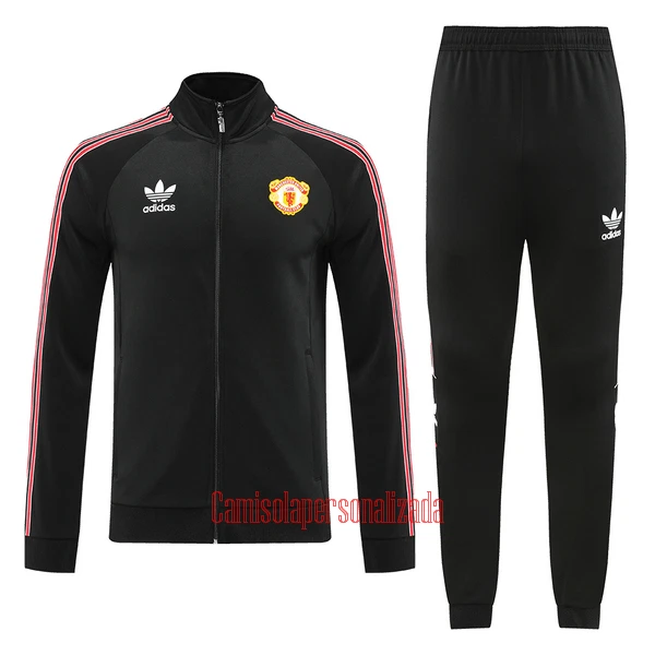 Manchester United Casaco de Treino Conjunto 22/23 Preto