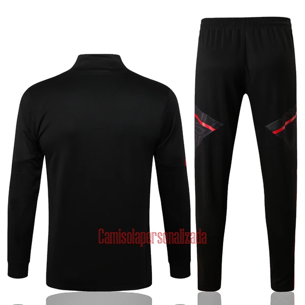 Manchester United Casaco de Treino Conjunto 22/23 Preto-Vermelho