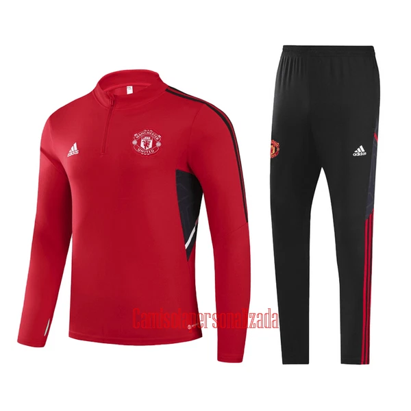 Manchester United Conjunto de Moletom de Treino Criança 22/23 Vermelho