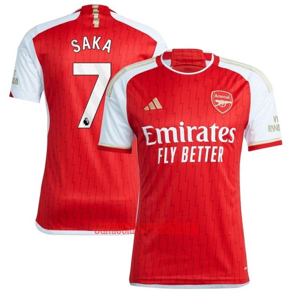 Camisolas Arsenal Bukayo Saka 7 Equipamento Principal 23/24