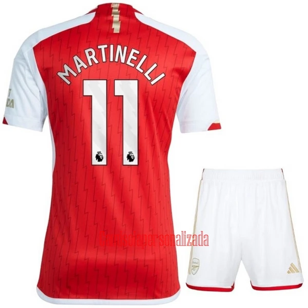 Camisolas Arsenal Martinelli 11 Criança Equipamento Principal 23/24