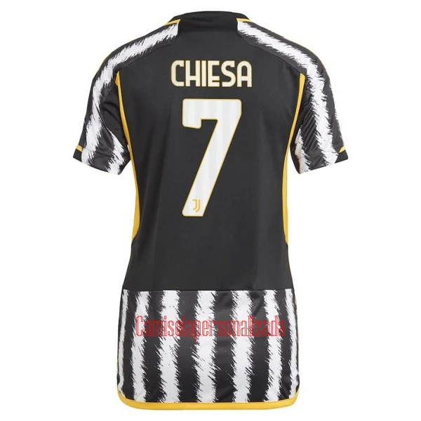 Camisolas Juventus Federico Chiesa 7 Mulher Equipamento Principal 23/24