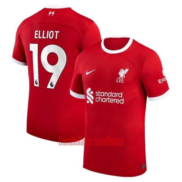 Camisolas Liverpool Elliot 19 Equipamento Principal 23/24