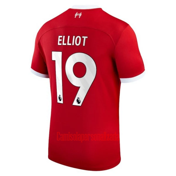 Camisolas Liverpool Elliot 19 Equipamento Principal 23/24