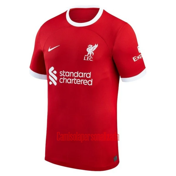 Camisolas Liverpool Virgil van Dijk 4 Equipamento Principal 23/24