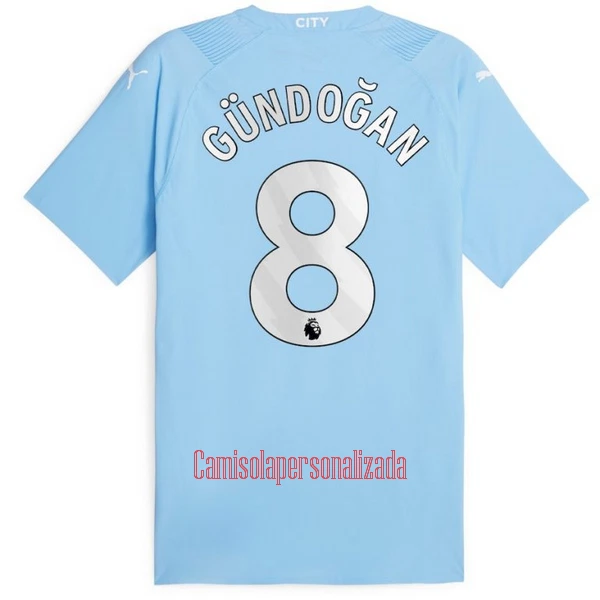 Camisolas Manchester City Ilkay Gündogan 8 Equipamento Principal 23/24