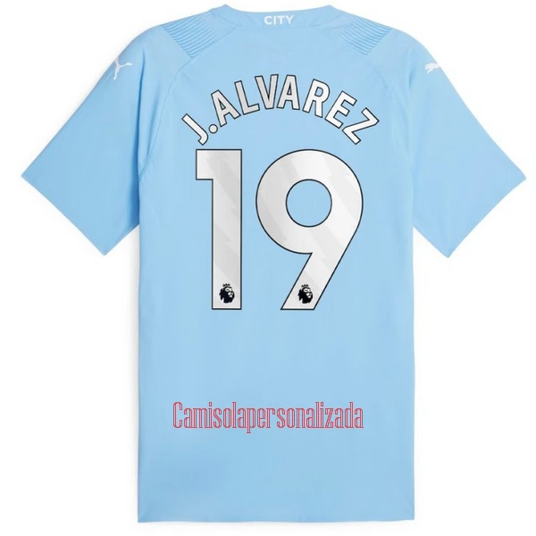 Camisolas Manchester City Julián Álvarez 19 Equipamento Principal 23/24