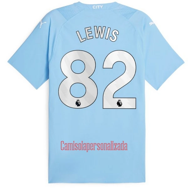 Camisolas Manchester City Lewis 82 Equipamento Principal 23/24