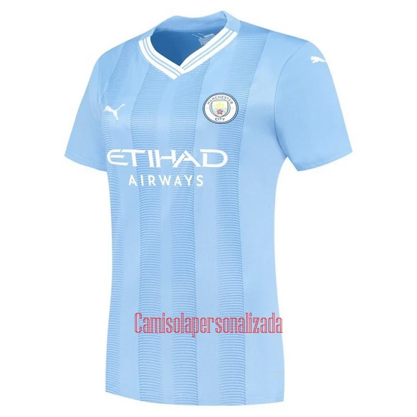 Camisolas Manchester City Mulher Equipamento Principal 23/24