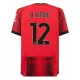 Camisolas AC Milan A. Rebic 12 Equipamento Principal 23/24