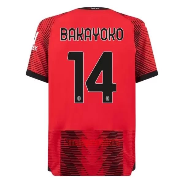 Camisolas AC Milan Bakayoko 14 Equipamento Principal 23/24