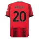 Camisolas AC Milan Kalulu 20 Equipamento Principal 23/24