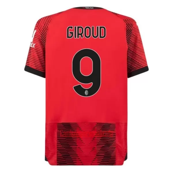 Camisolas AC Milan Olivier Giroud 9 Criança Equipamento Principal 23/24