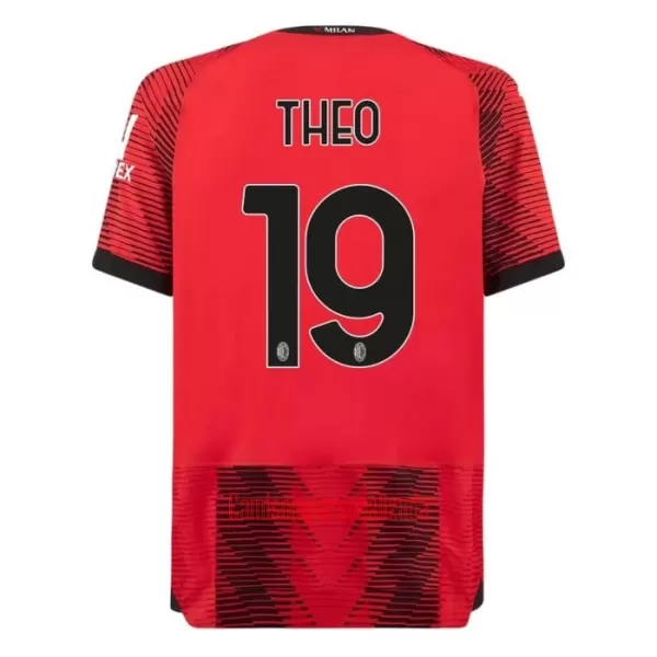 Camisolas AC Milan Theo Hernández 19 Criança Equipamento Principal 23/24