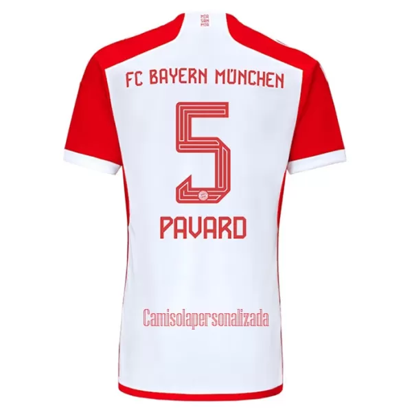 Camisolas Bayern de Munique Benjamin Pavard 5 Criança Equipamento Principal 23/24