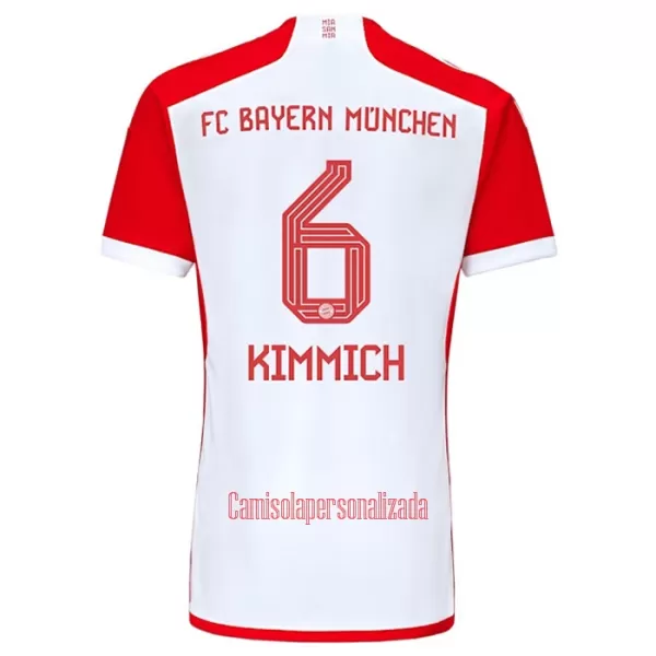 Camisolas FC Bayern de Munique Joshua Kimmich 6 Criança Equipamento Principal 23/24