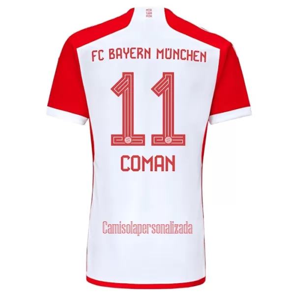 Camisolas FC Bayern de Munique Kingsley Coman 11 Criança Equipamento Principal 23/24